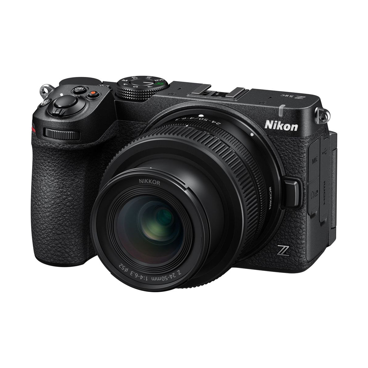 Nikon Z5 IIC Mirrorless Camera Body w/ NIKKOR Z 24-50mm f/4-6.3 VR Lens (Black) — front view