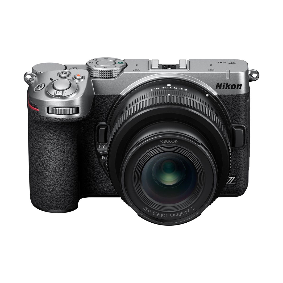 Nikon Z5 IIC Mirrorless Camera Body w/ NIKKOR Z 24-50mm f/4-6.3 VR Lens (Silver) — front view