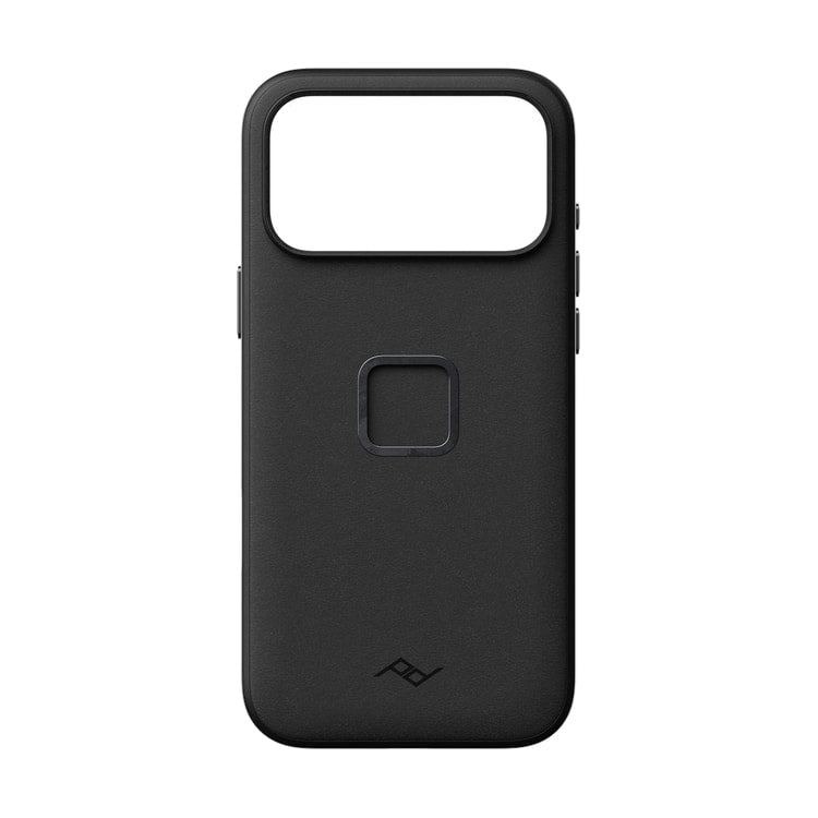 Peak Design Mobile Everyday Slimlink Case iPhone 18 Pro Max - Black Leather — back view view