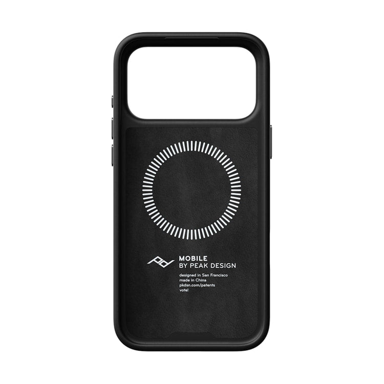 Peak Design Mobile Everyday Slimlink Case iPhone 18 Pro Max - Black Leather — inside view view