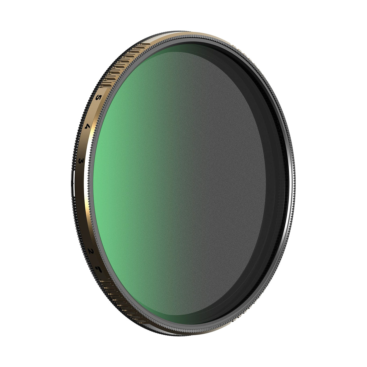 PolarPro 77mm VND Filter (2 - 5 stops) - Peter McKinnon Mist Edition II — front angled filter view view