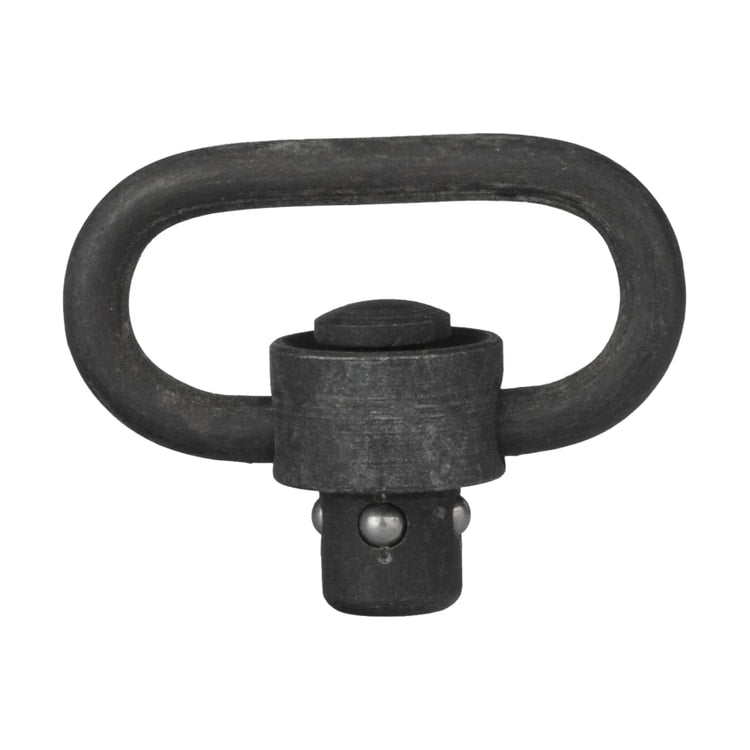 Really Right Stuff QD Strap Swivel — front view of a black qd strap swivel view