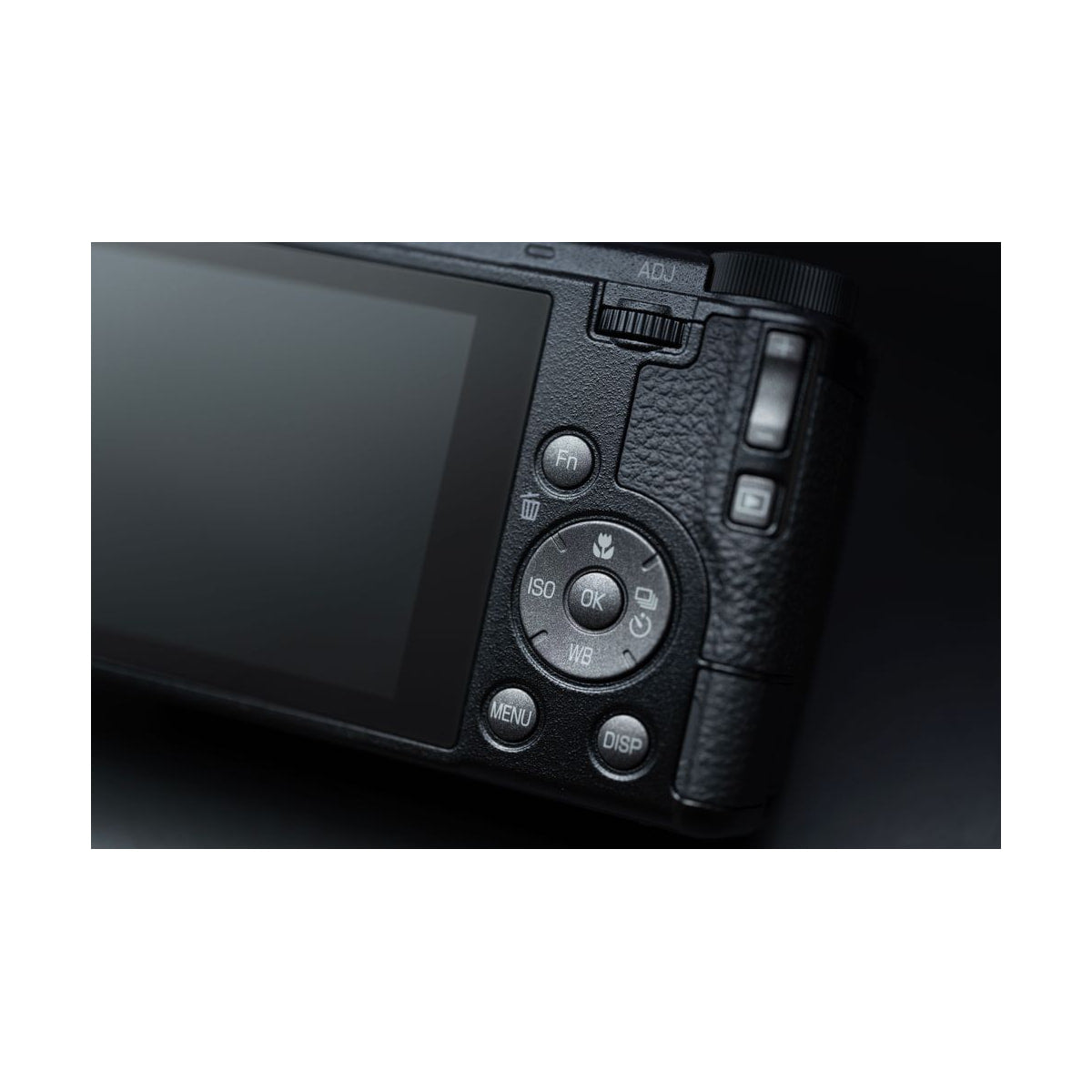 Ricoh GR IV 30th Anniversary Edition Kit — close detail of camera control dial and buttons view