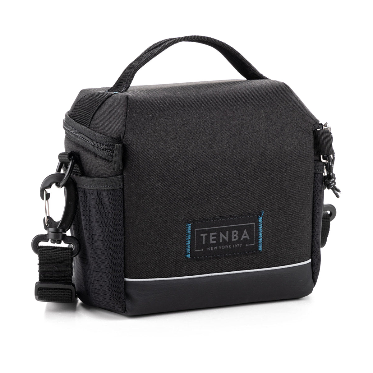 Tenba Skyline v2 7 Shoulder Bag (Black) — front three quarter view view