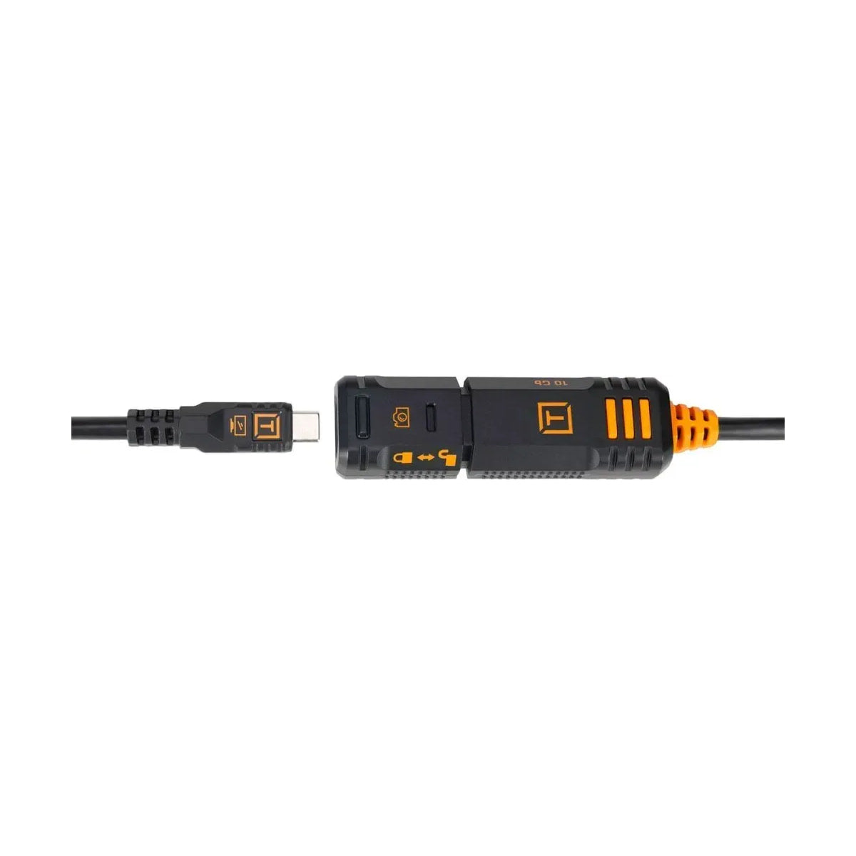 TetherPro Optima 10G USB-C TetherBoost Locking Extension Cable, 16’ Black — view 5 view