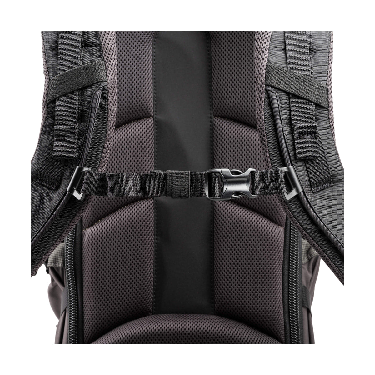 Think Tank BackLight Long Lens Backpack — sternum strap detail view