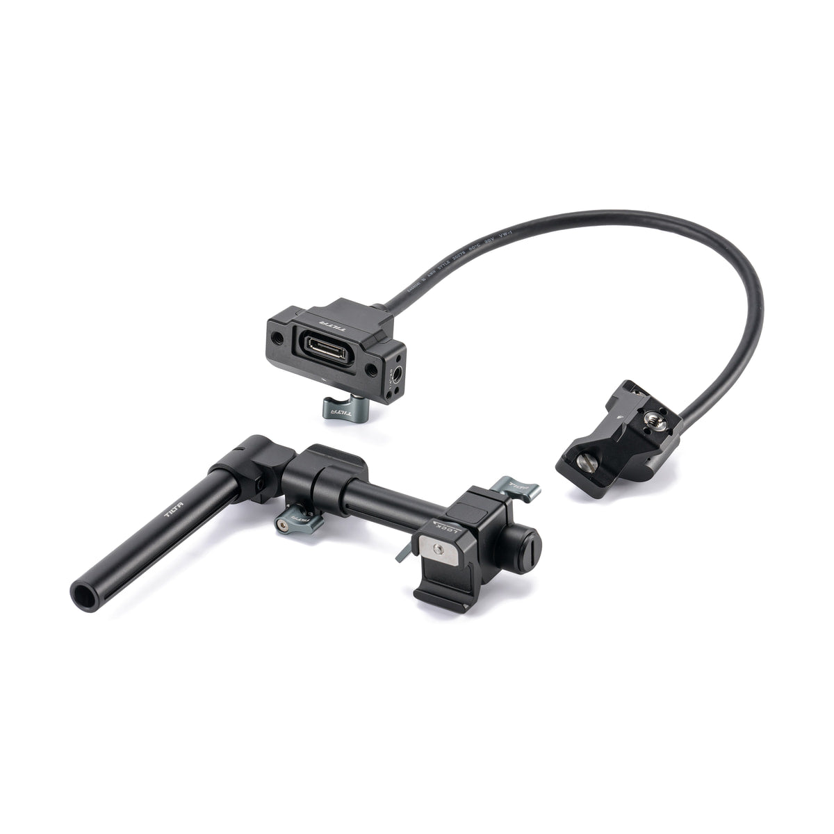 Tilta EVF Extension Kit for Sony FX5 — evf extension cable and mounting component view