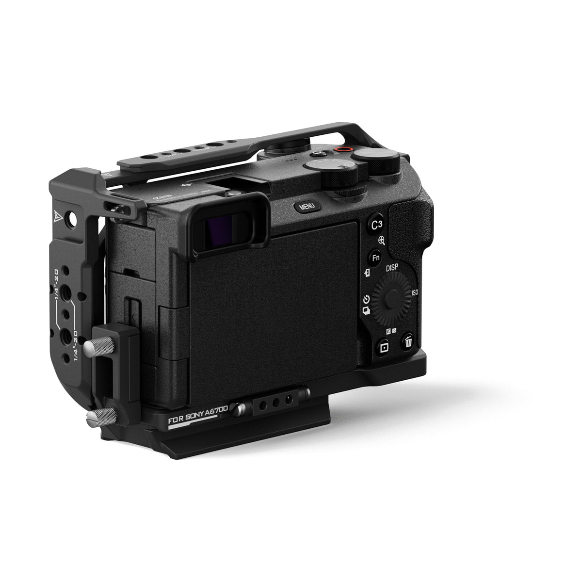 Tilta Full Camera Cage for Sony a6700 (Black) — front angled view view