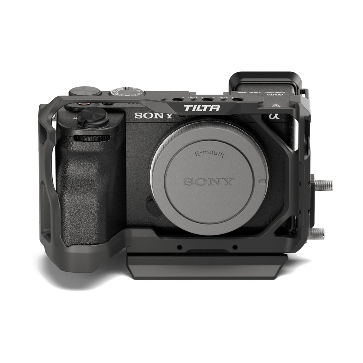 Tilta Full Camera Cage for Sony a6700 (Black) — rear three quarter view view