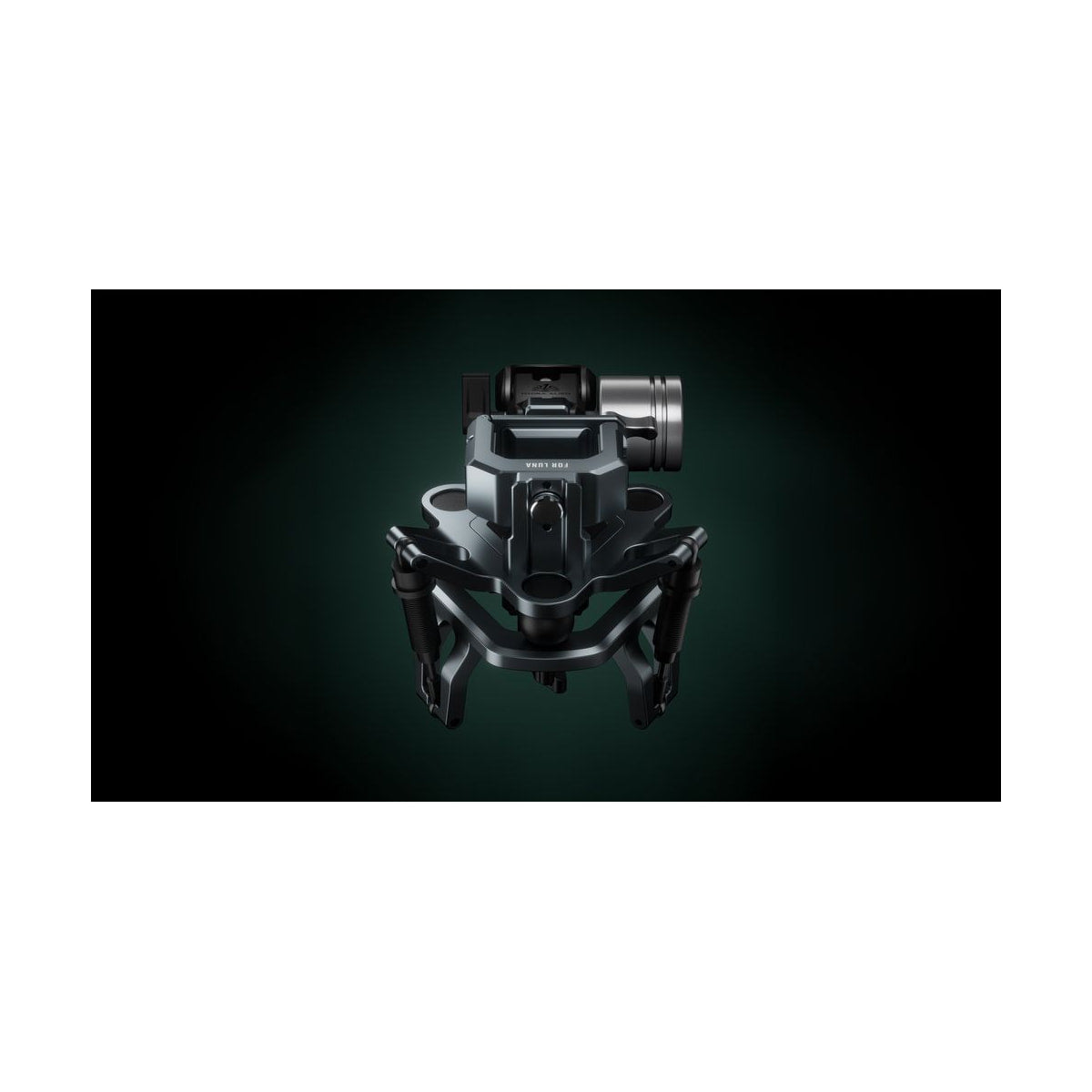 Tilta Shock-Absorbing Head for Hydra Alien Mini & Insta360 Luna Ultra — front product detail on dark background view