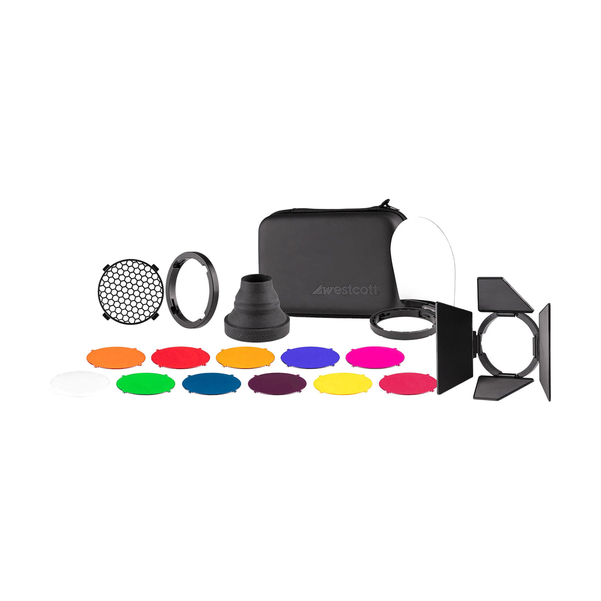 Westcott FJ80 Creative Pack (Twist Lock) — complete creative pack contents on white view