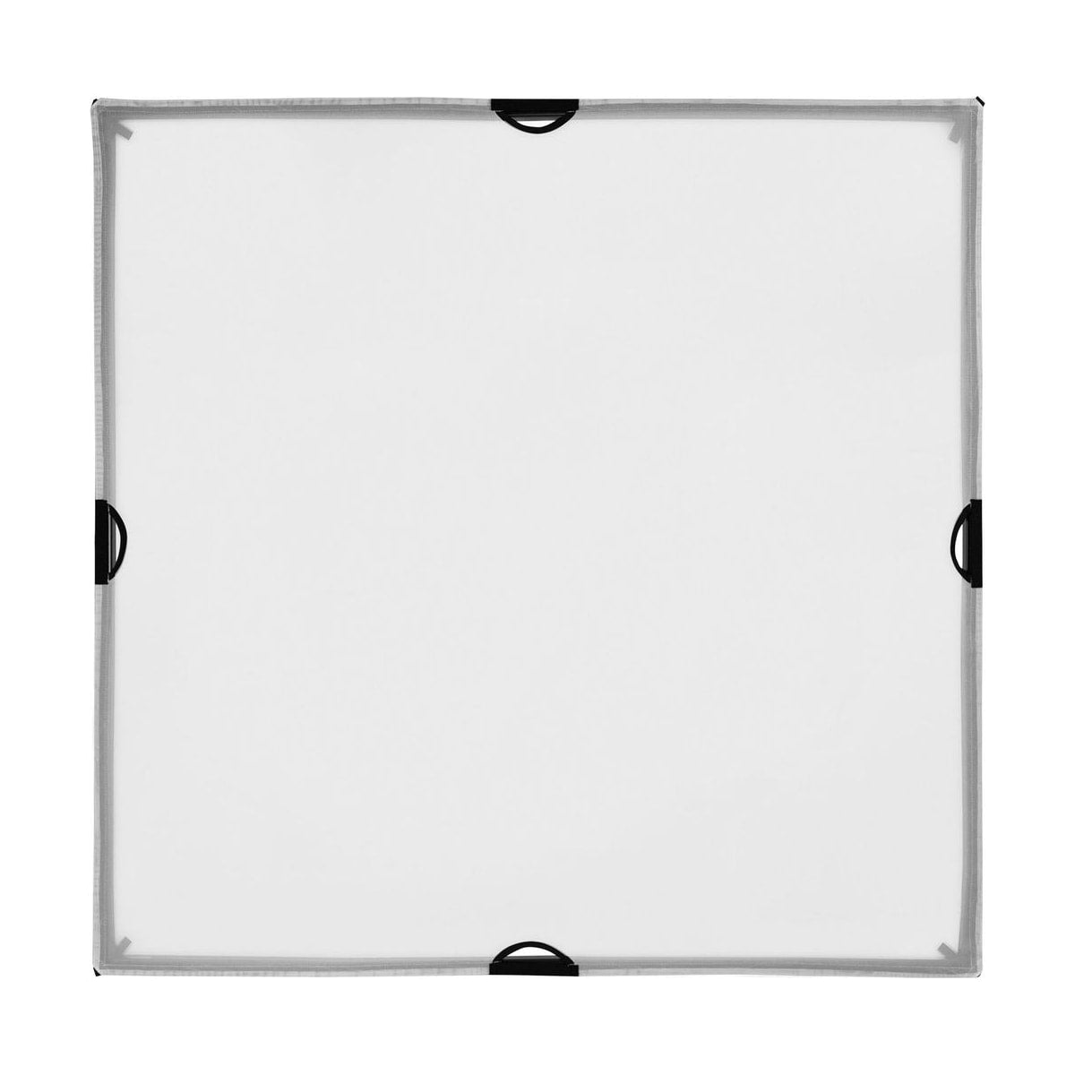 Westcott Scrim Jim Cine 3/4-Stop Diffusion Fabric (4' x 4') — diffusion fabric installed in frame view