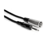 Hosa Stereo 1/4” Male to 3-Pin XLR Male Interconnect Cable - 3’