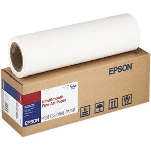 Epson 17"x50' UltraSmooth Fine Art Paper 250 gsm, papers roll paper, Epson - Pictureline 