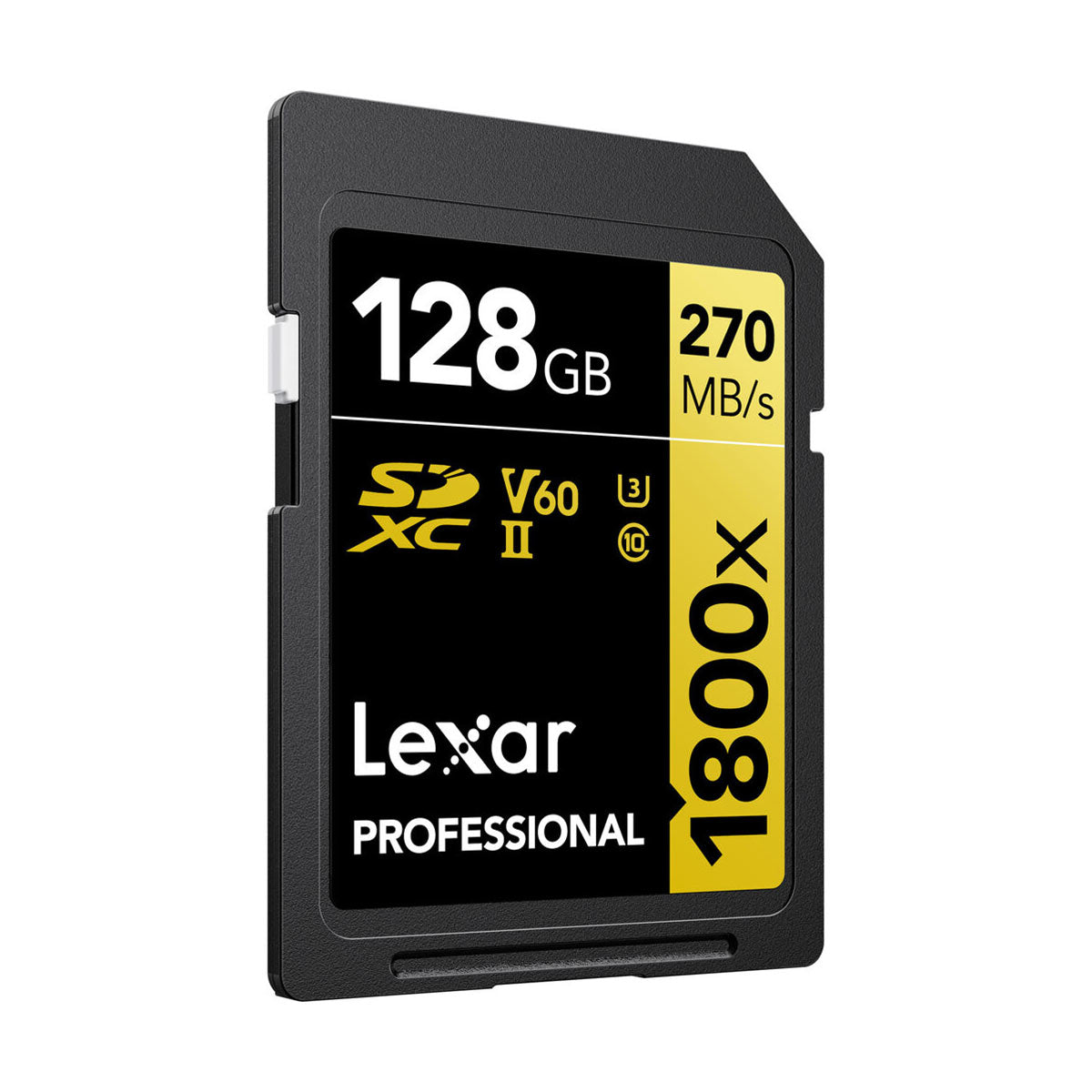 Lexar 128GB Professional 1800x UHS-II SDXC (V60) Memory Card