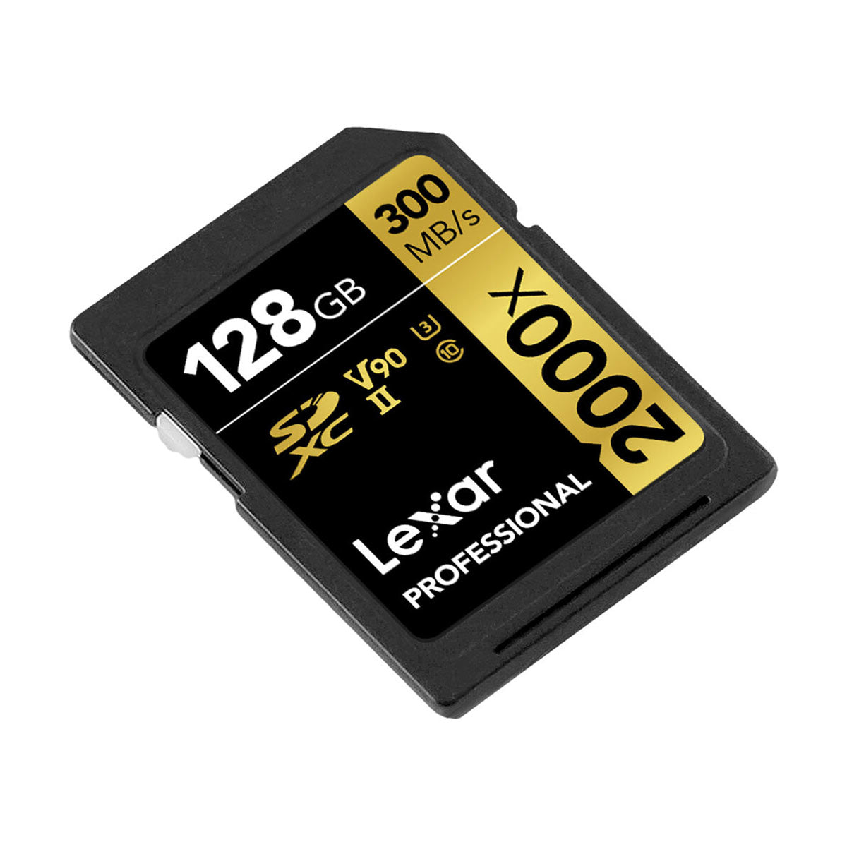 Lexar 128GB Professional 2000x UHS-II SDXC (V90) Memory Card