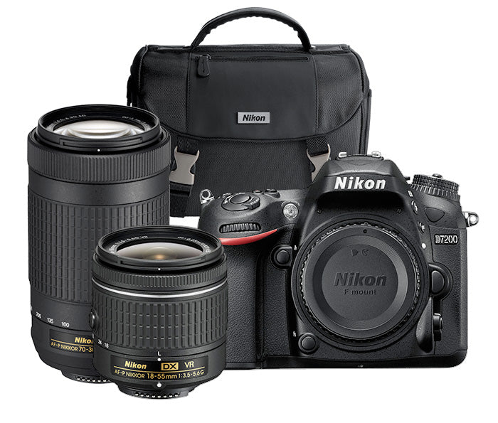 Nikon D7200 Dual Lens Camera Kit w/18-55mm VR II & 70-300mm Lens
