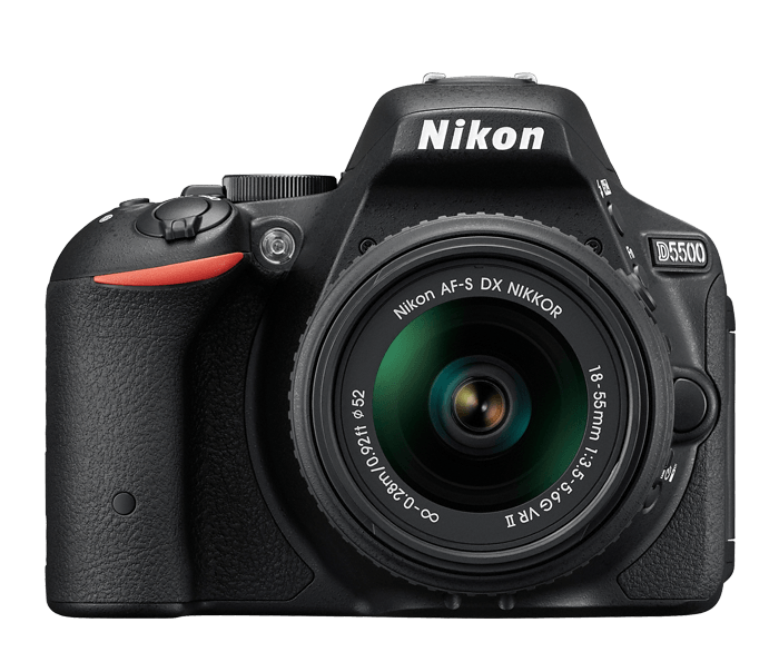 Nikon D5500 DX Digital SLR Camera w/ 18-55mm DX VR II Lens Black, discontinued, Nikon - Pictureline  - 1