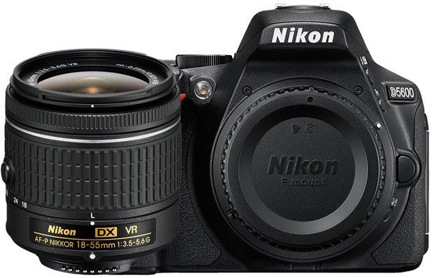 Nikon D5600 DX Digital SLR Camera w/ 18-55mm DX VR II Lens Black, camera dslr cameras, Nikon - Pictureline  - 1
