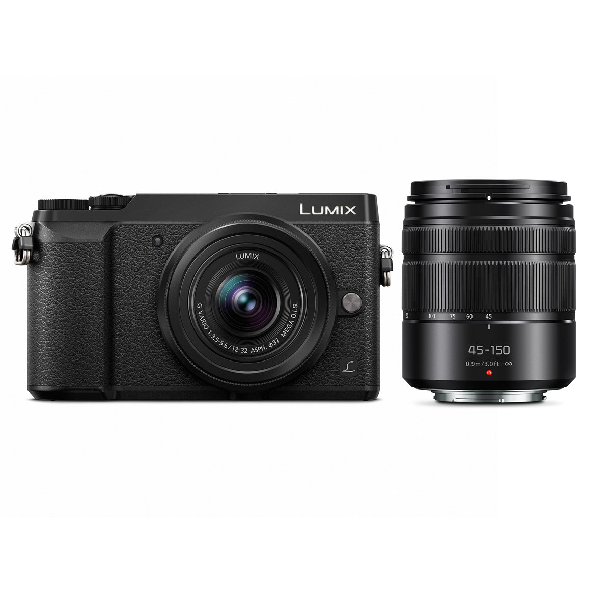 Panasonic Lumix DMC-GX85 Mirrorless Micro Four Thirds Digital Camera w/ 12-32mm & 45-150mm Lenses (Black)