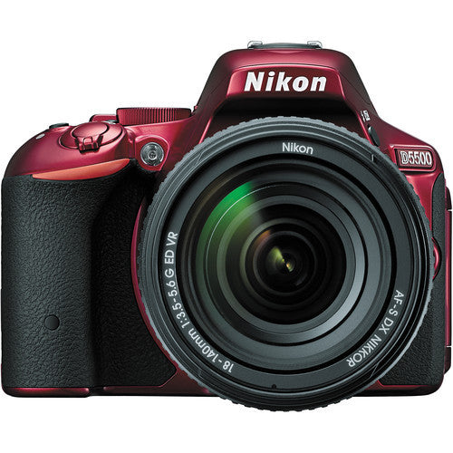 Nikon D5500 DX Digital SLR w/ 18-140mm DX f3.5-5.6 VR Lens Red, discontinued, Nikon - Pictureline  - 1