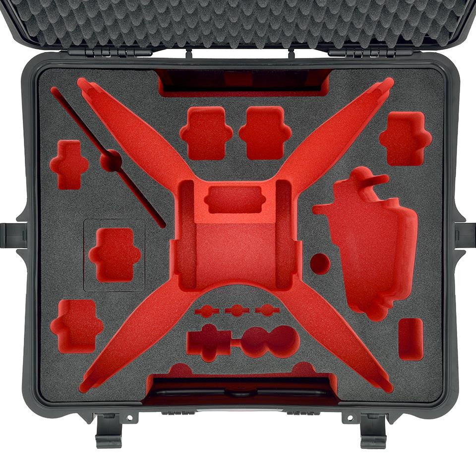 HPRC 2700 WPHA4 Wheeled Hard Case + Foam for DJI Phantom 4, video drone accessories, HPRC - Pictureline  - 2