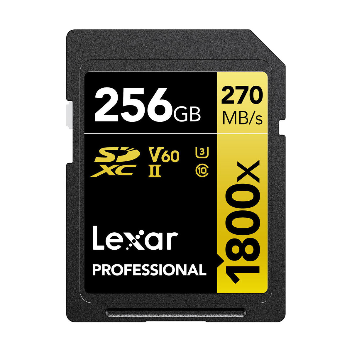 Lexar 256GB Professional 1800x UHS-II V60 SDXC Memory Card (2-Pack)