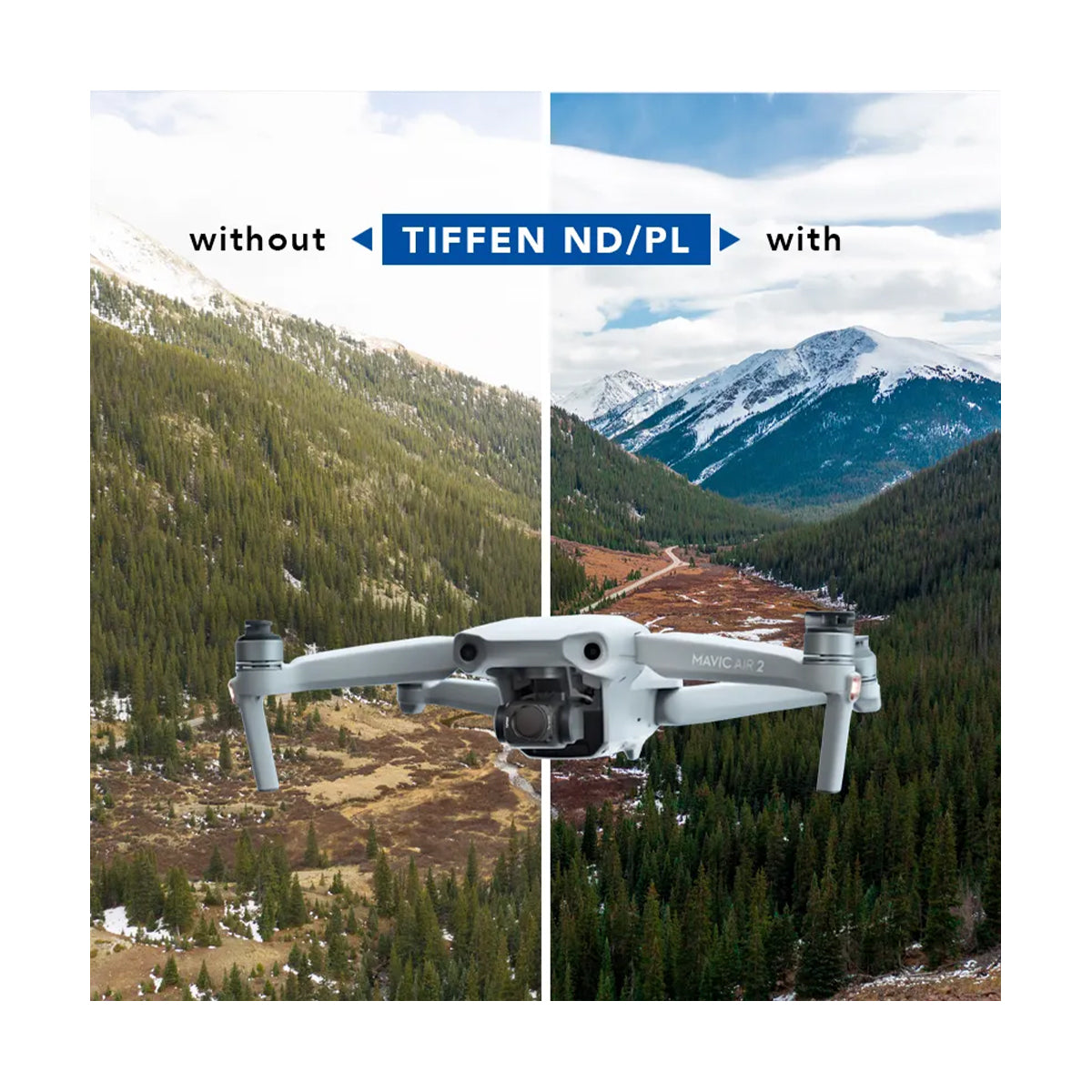 Tiffen 3 Filter ND/PL Filter Kit for DJI Mavic Air 2S Drone
