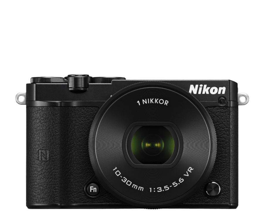 Nikon 1 J5 Digital Camera with 10-30mm Lens Black, camera mirrorless cameras, Nikon - Pictureline  - 1