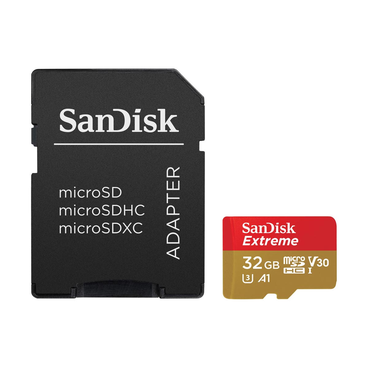 SanDisk 32GB Extreme UHS-I microSDHC Memory Card with SD Adapter