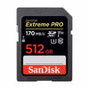 SanDisk 512GB Extreme PRO UHS-I SDXC Memory Card 170 MB/s