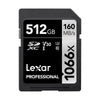 Lexar 512GB Professional 1066x UHS-I V30 SDXC Memory Card
