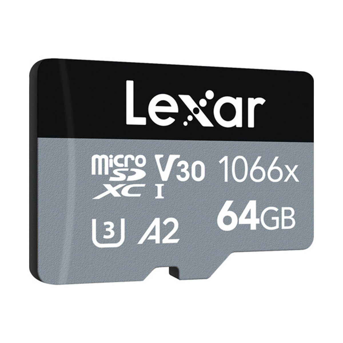 Lexar 64GB Professional 1066x UHS-I microSDXC Memory Card with SD Adapter