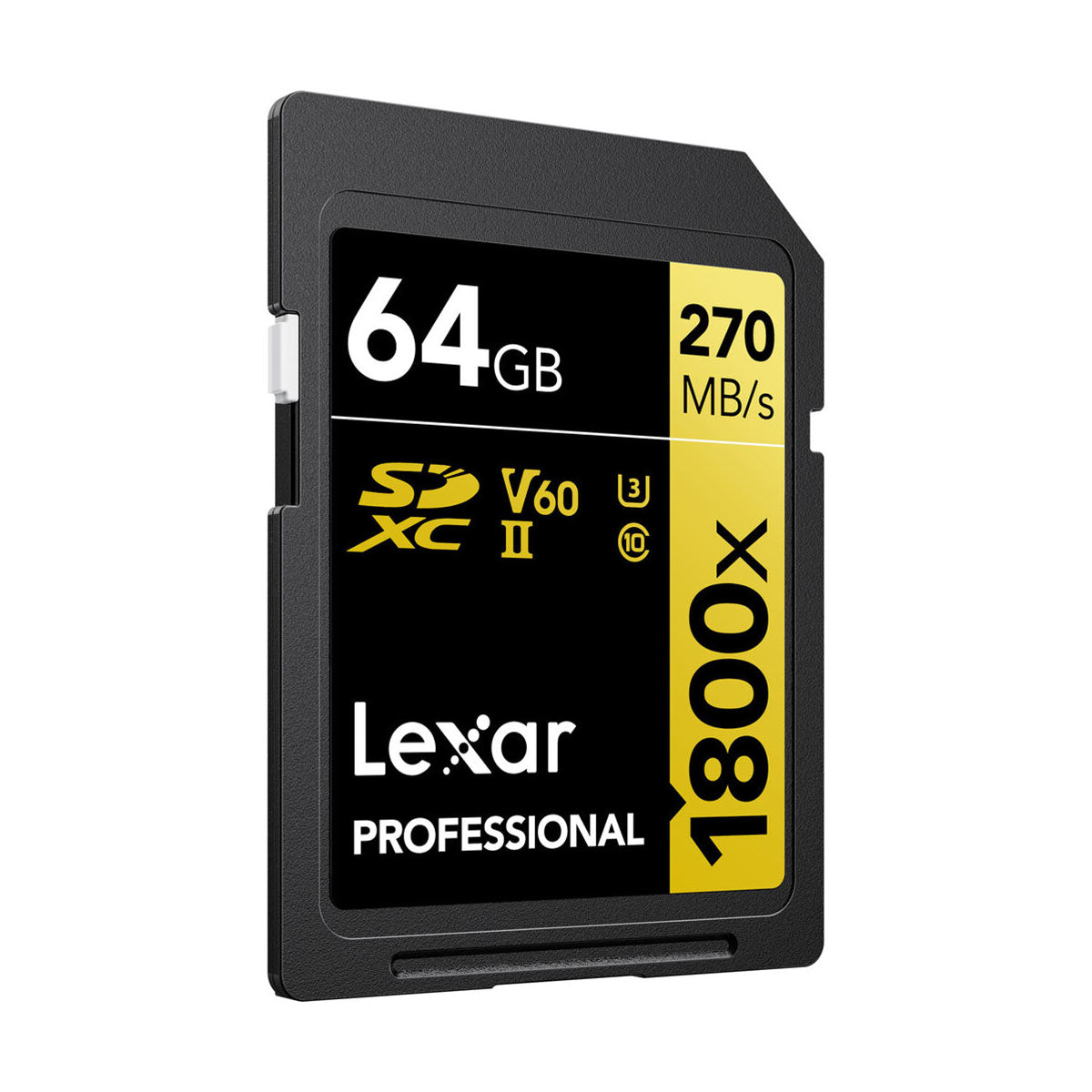 Lexar 64GB Professional 1800x UHS-II V60 SDXC Memory Card (2-Pack)