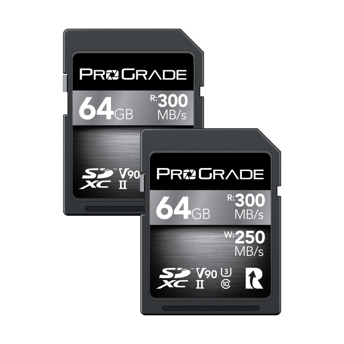 ProGrade Digital 64GB SDXC UHS-II V90 Memory Card (2-Pack)