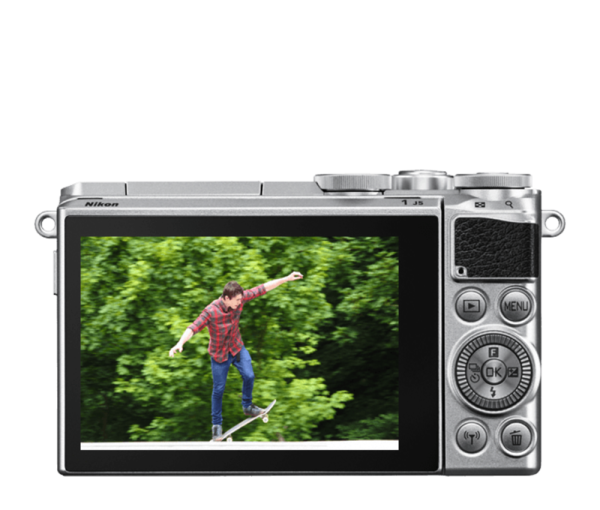 Nikon 1 J5 Digital Camera with 10-30mm Lens Silver, camera mirrorless cameras, Nikon - Pictureline  - 4