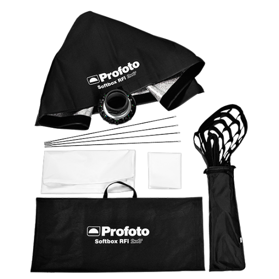 Profoto RFi Softbox 2x3' Kit w/Speedring & Grid, lighting barndoors and grids, Profoto - Pictureline 