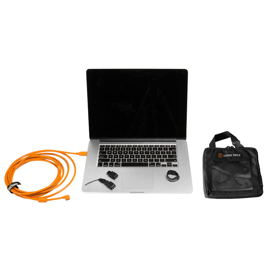 Tether Tools Starter Tethering Kit w/ USB 3.0 Micro-B Cable 15' ORG