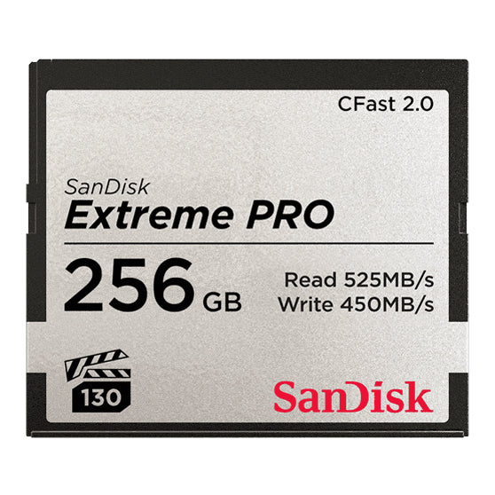 SanDisk Extreme Pro 256GB CFast 2.0 VPG 130 Memory Card
