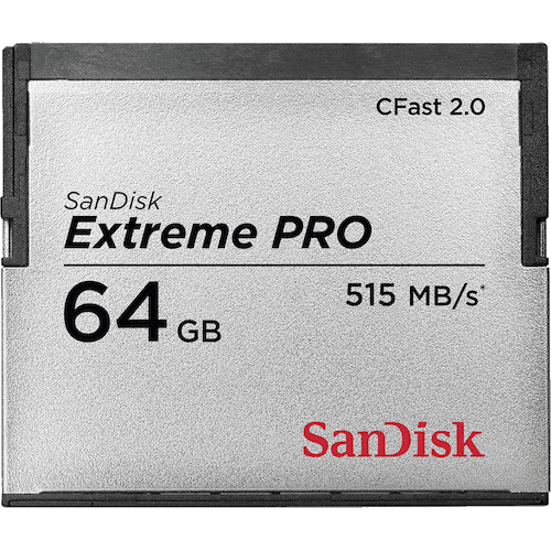 SanDisk Extreme Pro 64GB CFast 2.0 Memory Card ;, camera memory cards, SanDisk - Pictureline 