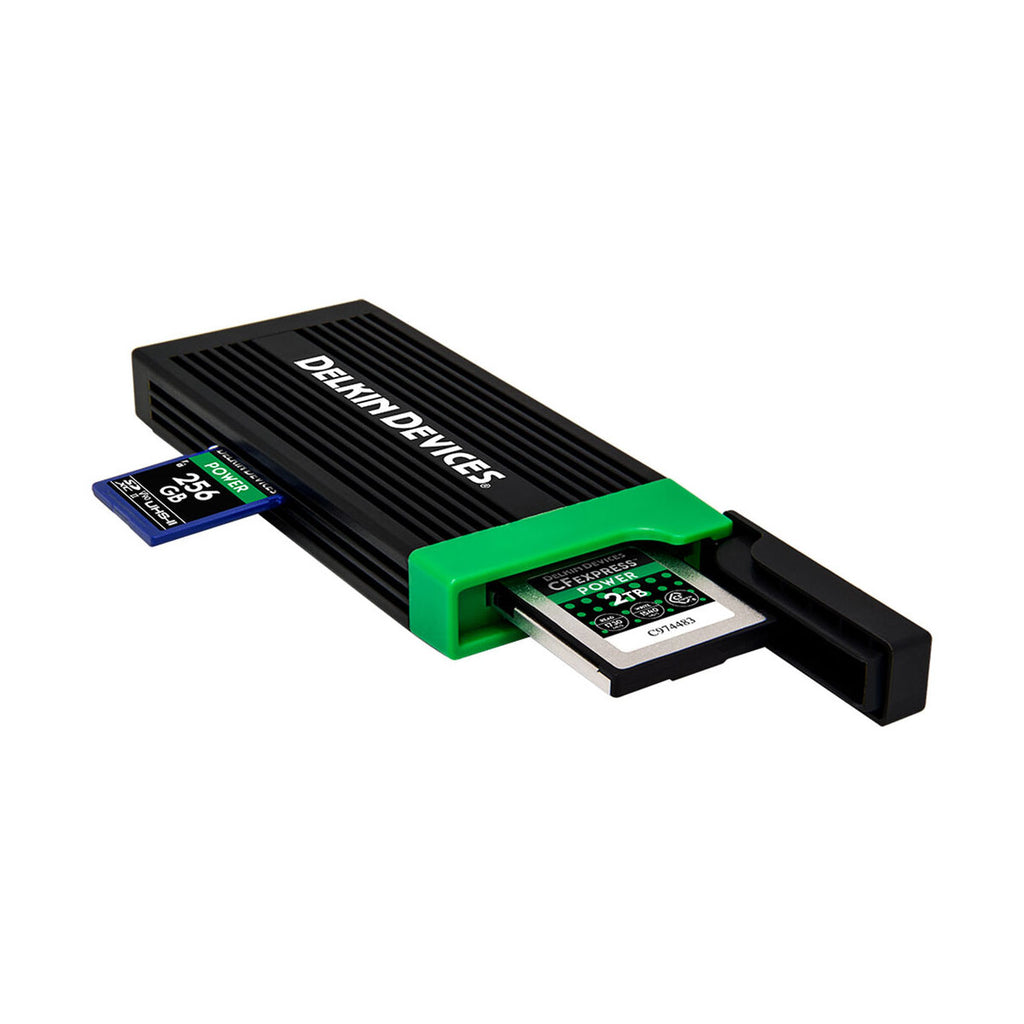 Delkin Devices USB 3.2 CFexpress Type B and UHSII SD Memory Card Read