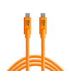 Tether Tools TetherPro USB-C to USB-C, 15’ (4.6m) ORG