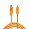 Tether Tools TetherPro USB-C to 2.0 Mini-B 8-Pin, 15’ (4.6m) ORG