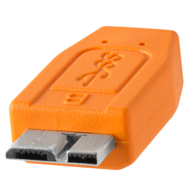 Tether Tools TetherPro USB-C to 3.0 Micro-B, 15’ (4.6m) ORG