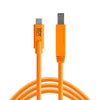 Tether Tools TetherPro USB-C to 3.0 Male B, 15’ (4.6m) ORG