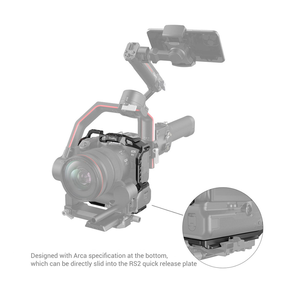 SmallRig Camera Cage for Canon EOS R6/R5/R5C with BG-R10 Grip