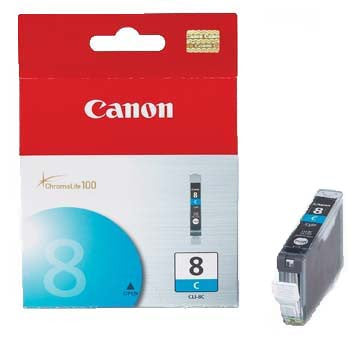 Canon Ink CLI-8C Cyan, printers ink small format, Canon - Pictureline 