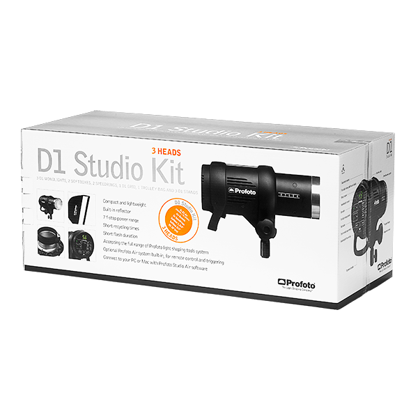 Profoto D1 Studio Kit 500/500/1000 Air w/o Air Remote, lighting studio flash, Profoto - Pictureline  - 3