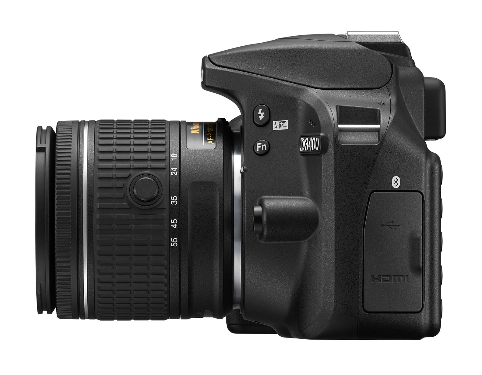 Nikon D3400 DX-format Digital SLR Kit w/ 18-55mm DX G VR Zoom Lens Black, camera dslr cameras, Nikon - Pictureline  - 5