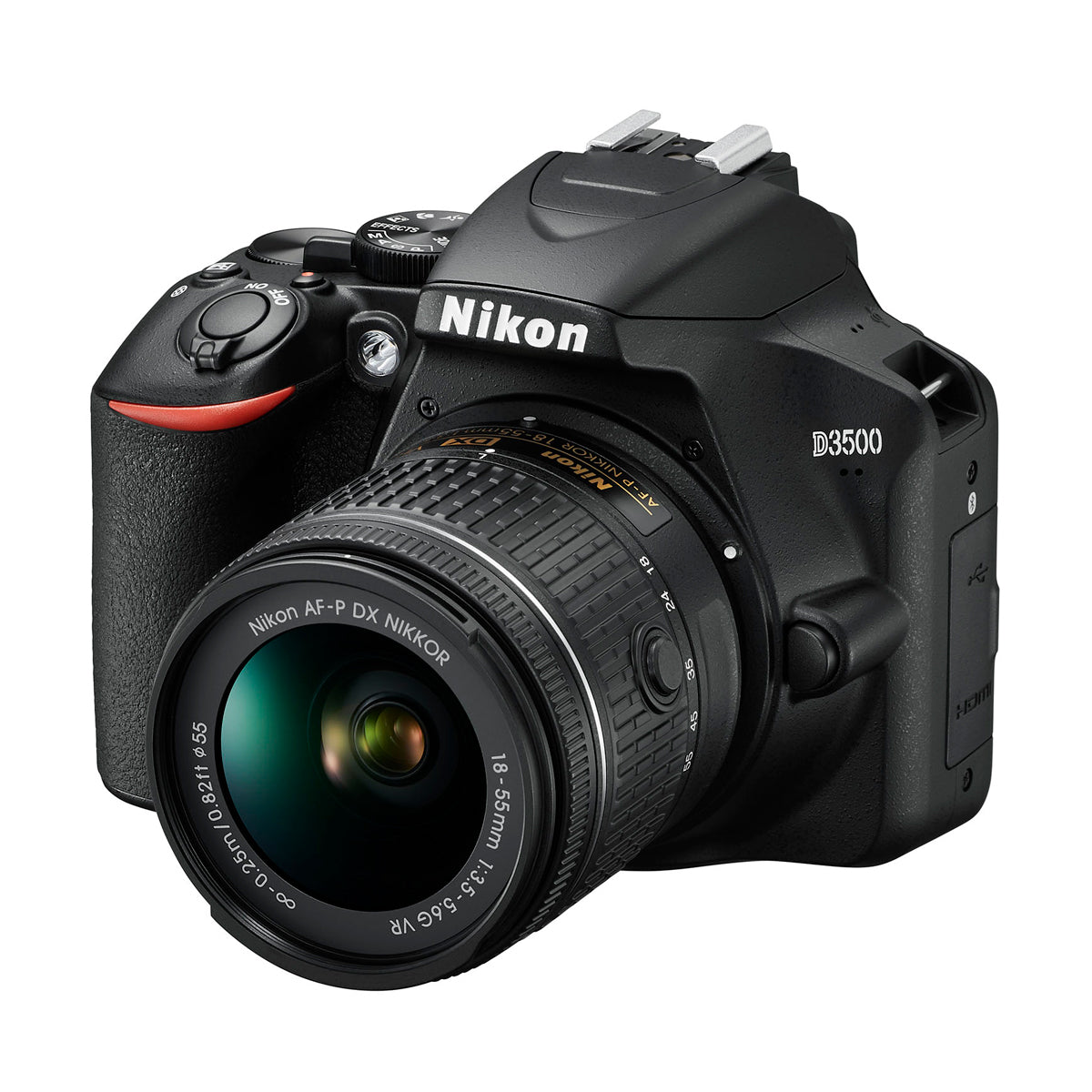Nikon D3500 DX-format Digital SLR Camera w/ AF-P 18-55mm DX G VR Zoom Lens Black